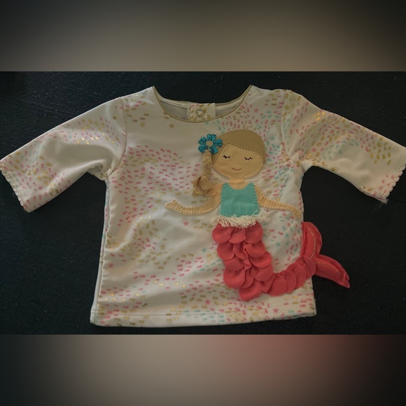 Mud Pie ~Mermaid Rash Guard Top infant 3-6 months - Picture 1 of 4